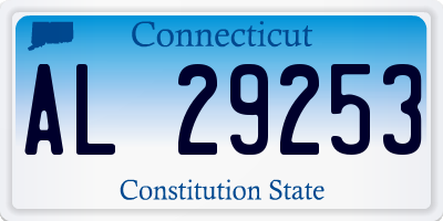 CT license plate AL29253