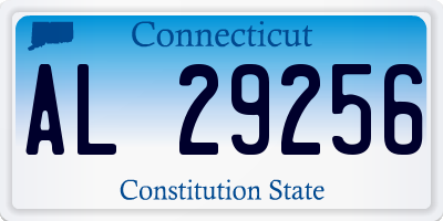 CT license plate AL29256