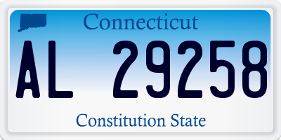 CT license plate AL29258