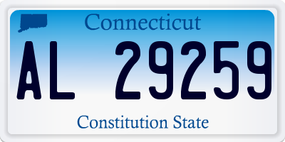 CT license plate AL29259