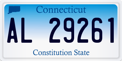CT license plate AL29261
