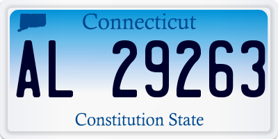 CT license plate AL29263
