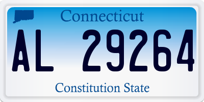 CT license plate AL29264