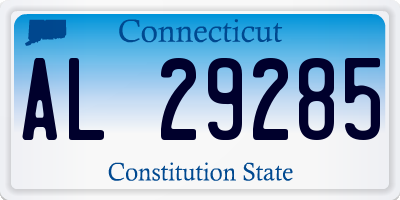 CT license plate AL29285