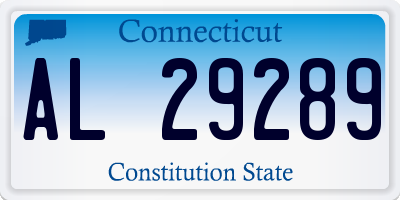 CT license plate AL29289