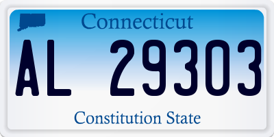 CT license plate AL29303