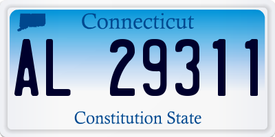 CT license plate AL29311