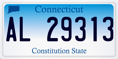CT license plate AL29313