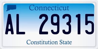 CT license plate AL29315