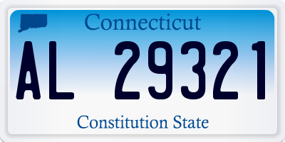 CT license plate AL29321