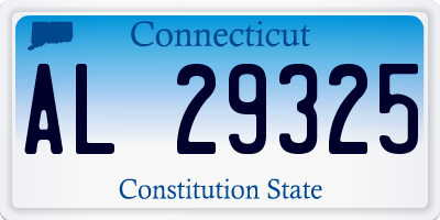 CT license plate AL29325