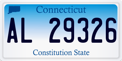 CT license plate AL29326