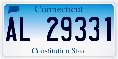CT license plate AL29331