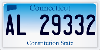 CT license plate AL29332
