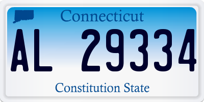 CT license plate AL29334