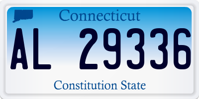 CT license plate AL29336