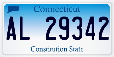 CT license plate AL29342