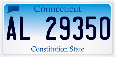 CT license plate AL29350