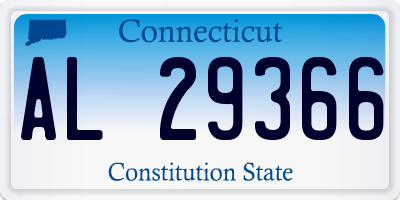 CT license plate AL29366