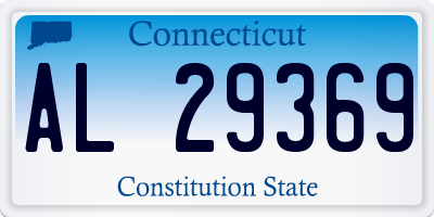 CT license plate AL29369