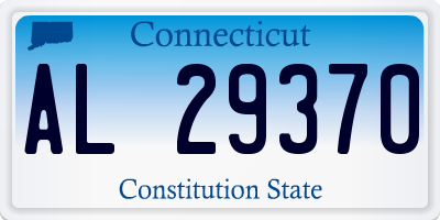 CT license plate AL29370