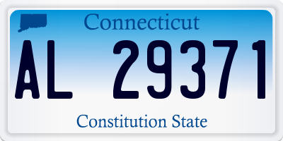 CT license plate AL29371