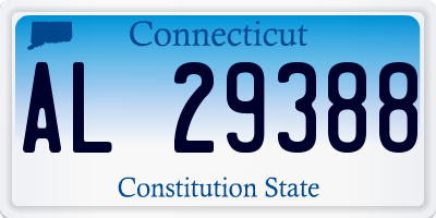 CT license plate AL29388