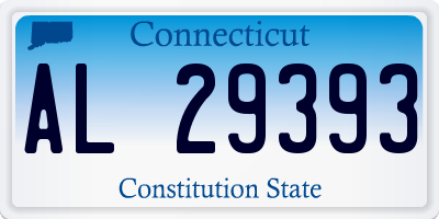 CT license plate AL29393