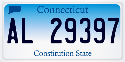 CT license plate AL29397