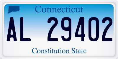 CT license plate AL29402