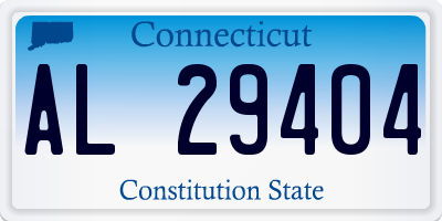 CT license plate AL29404