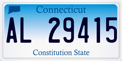 CT license plate AL29415