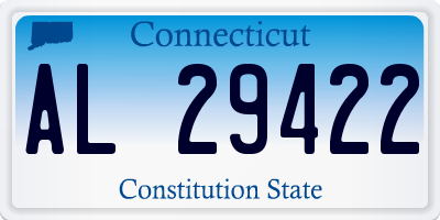 CT license plate AL29422