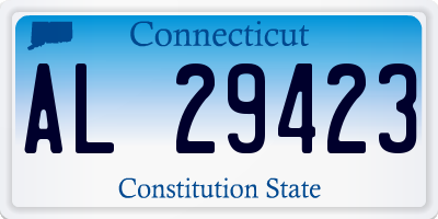 CT license plate AL29423