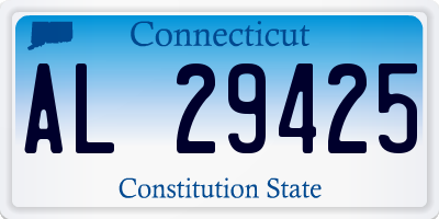 CT license plate AL29425
