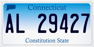 CT license plate AL29427