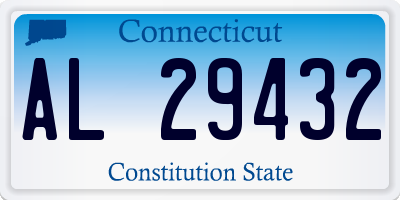 CT license plate AL29432