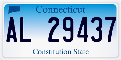 CT license plate AL29437
