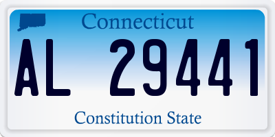 CT license plate AL29441