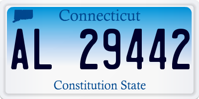 CT license plate AL29442