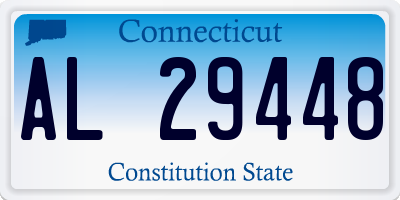 CT license plate AL29448