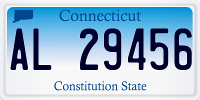 CT license plate AL29456