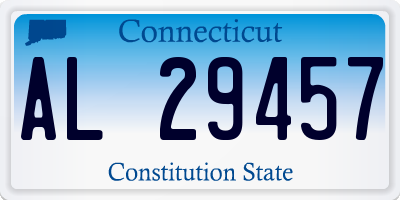 CT license plate AL29457