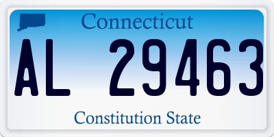 CT license plate AL29463