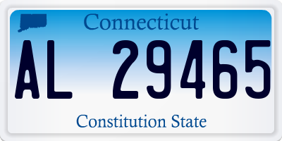 CT license plate AL29465