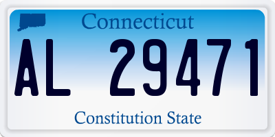 CT license plate AL29471