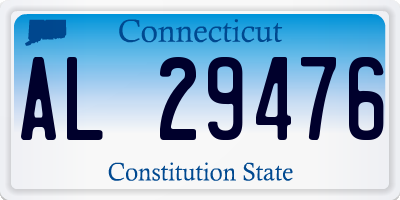 CT license plate AL29476