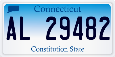CT license plate AL29482
