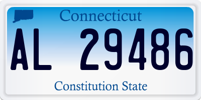 CT license plate AL29486