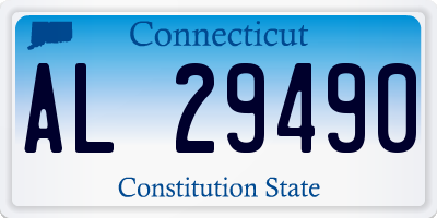 CT license plate AL29490